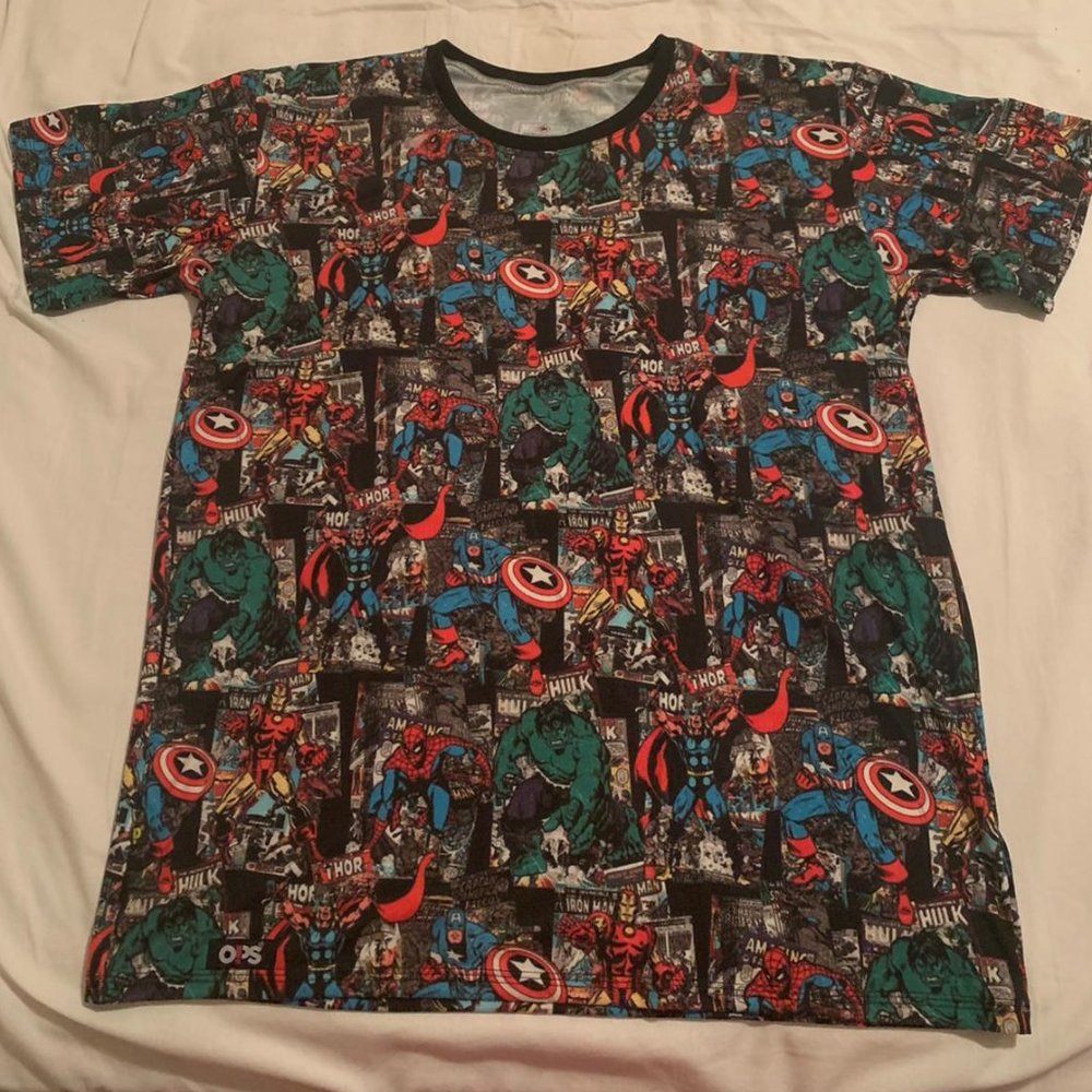 Avengers Shirt FULL PRINT New!!